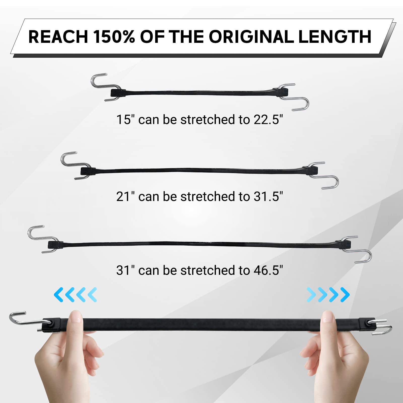 ROBLOCK heavy-duty strap construction supports loads on tarps and canvases