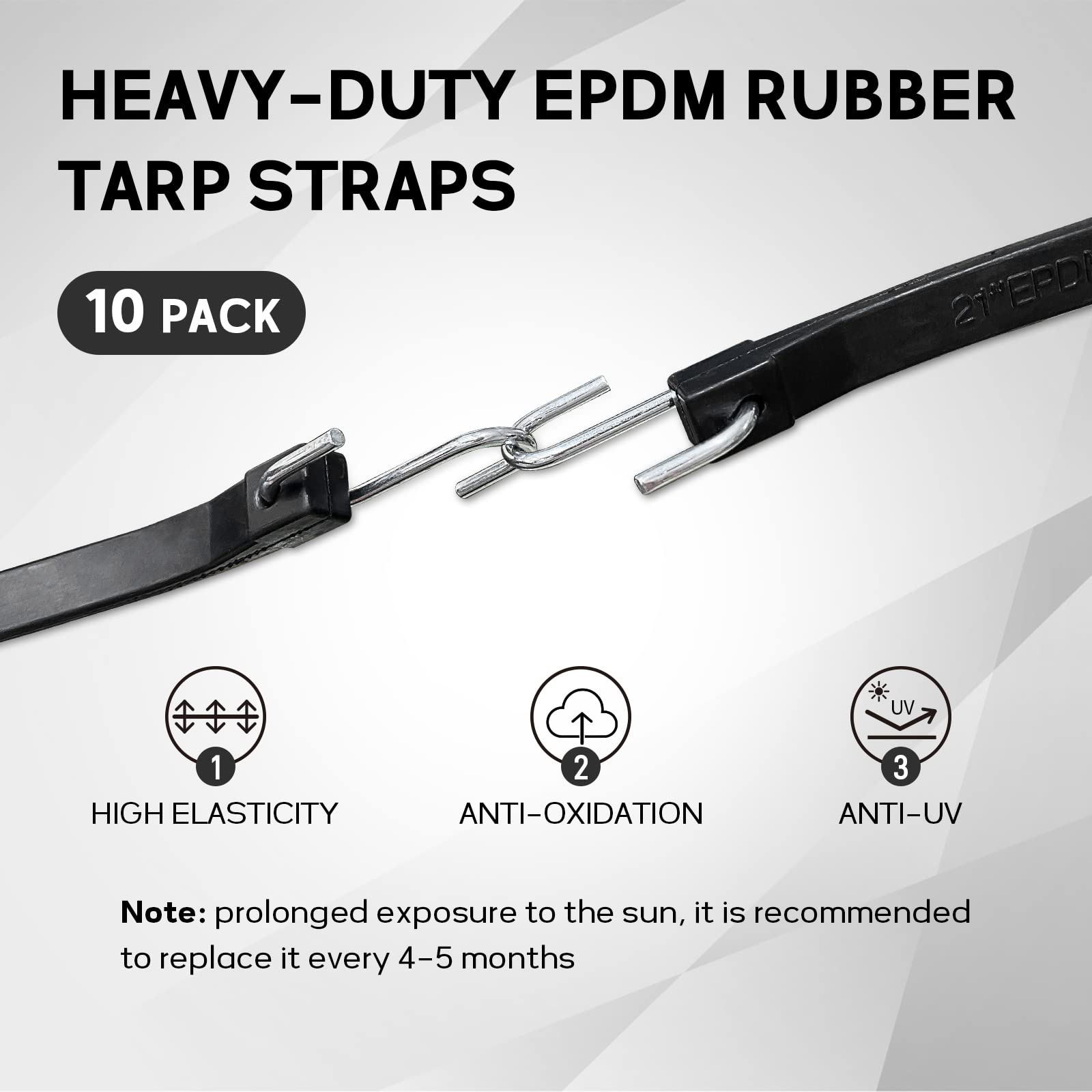 ROBLOCK metal S-hooks provide secure ends that stay in place