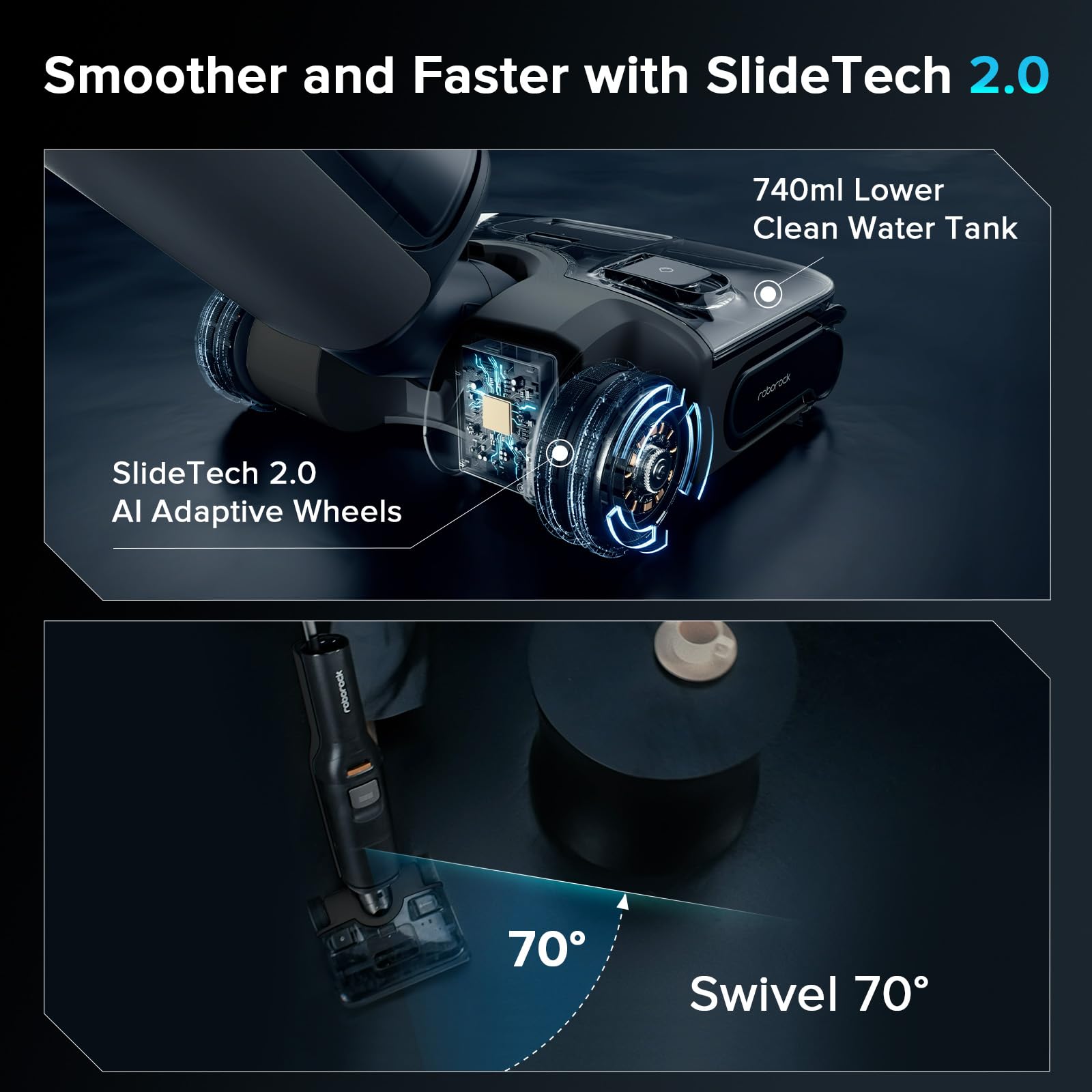 roborock F25 ACE Combo self-cleaning system reduces maintenance