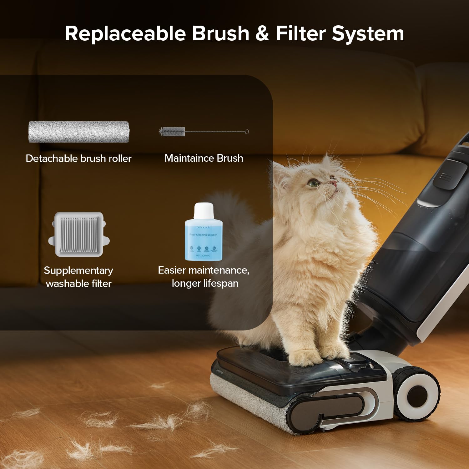 roborock F25 ALT Self-cleaning cycle simplifies upkeep.