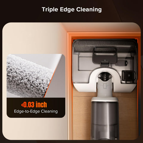 roborock F25 GT Set long-lasting soft-pack battery for extended cleaning sessions