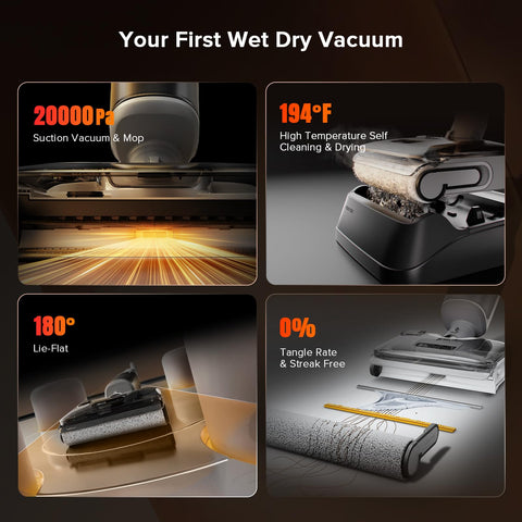 roborock F25 GT Set includes 2 extra roller brushes for quick replacements
