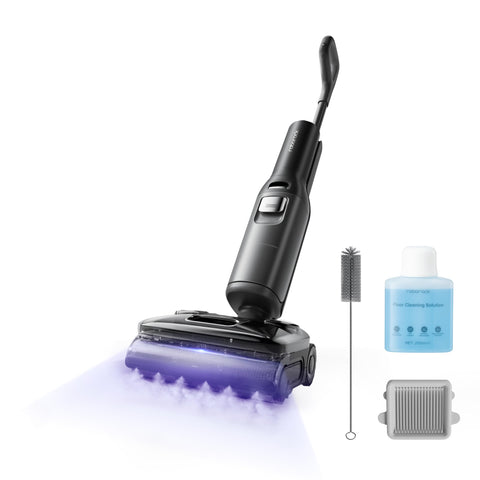 roborock F25 Ultra front view showing cordless steam cleaning capability