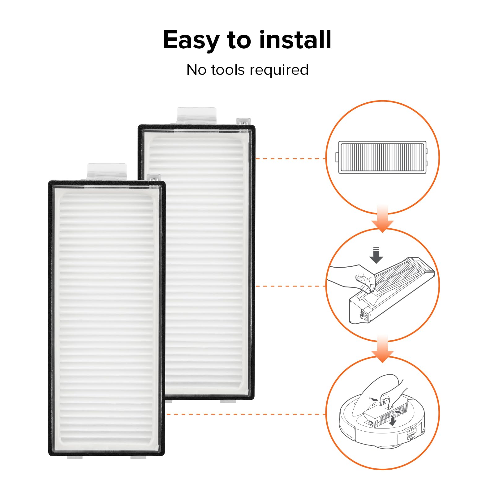 Roborock Saros Z70 washable filter close-up showing durable teflon coating