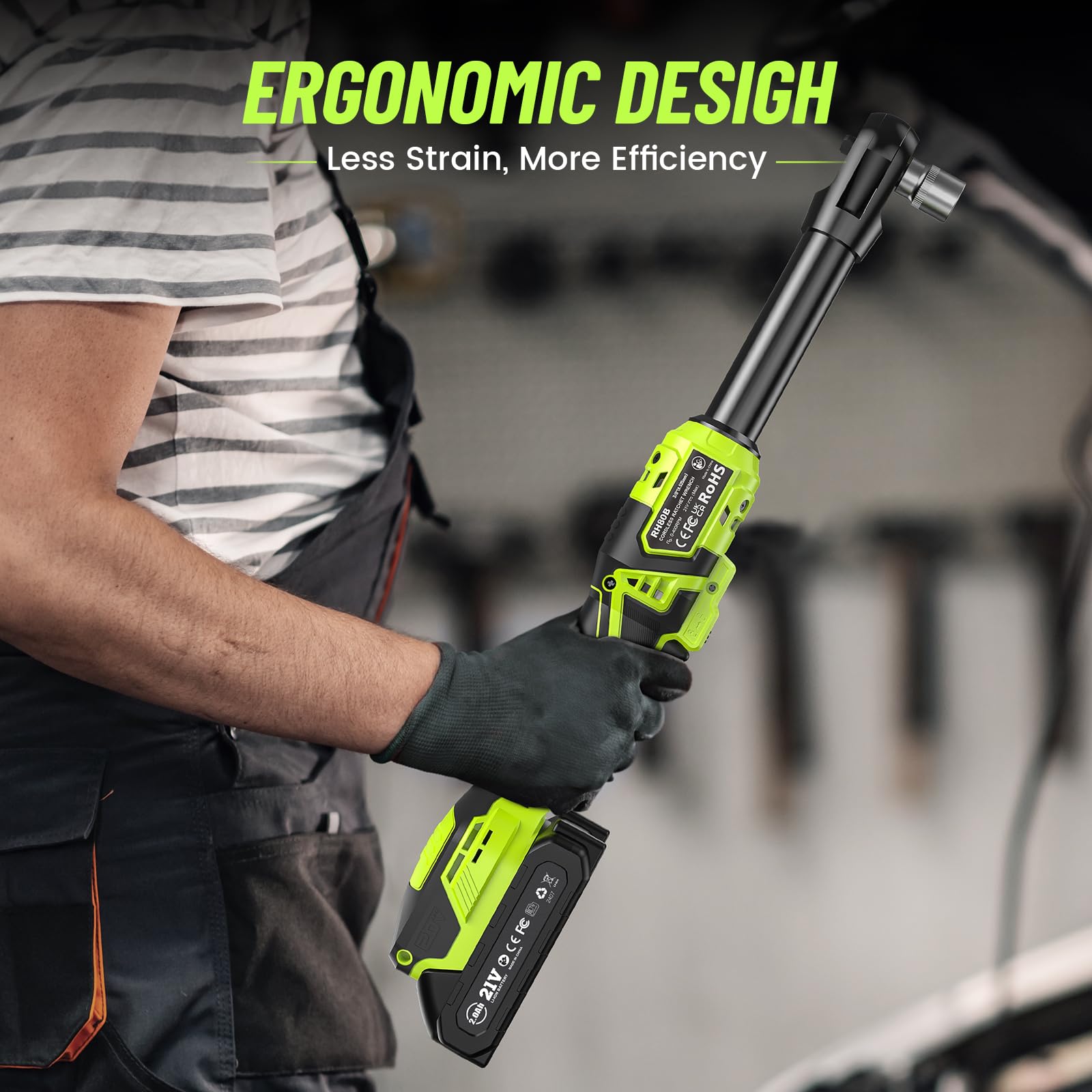 Robustrue ergonomic rubberized grip reduces fatigue during long sessions.