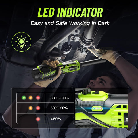 Robustrue ergonomic rubberized grip reduces hand fatigue.