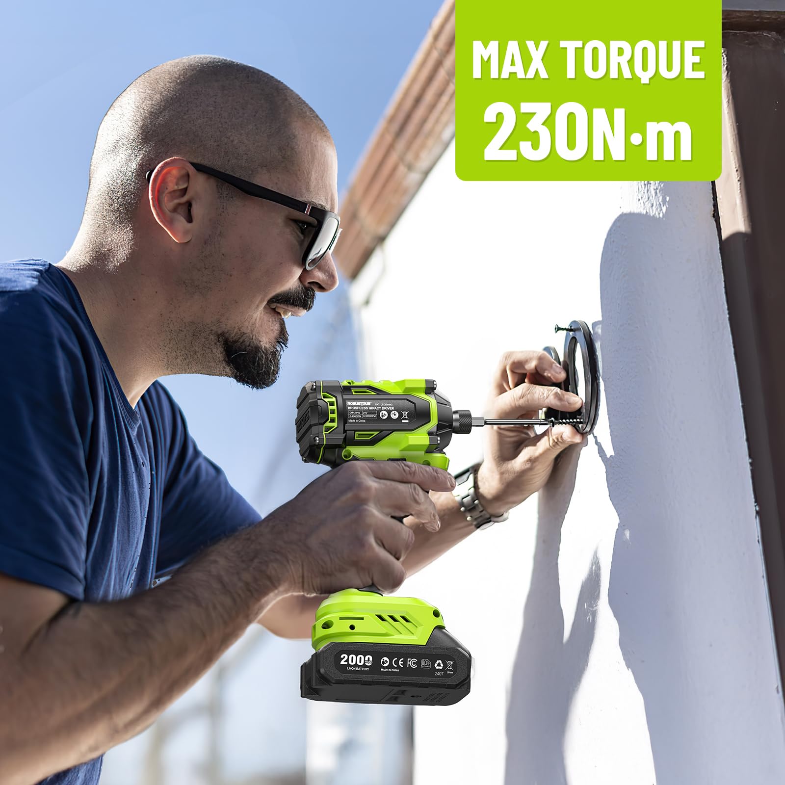 Robustrue impact driver forward/reverse with loosen speed-down for controlled removal