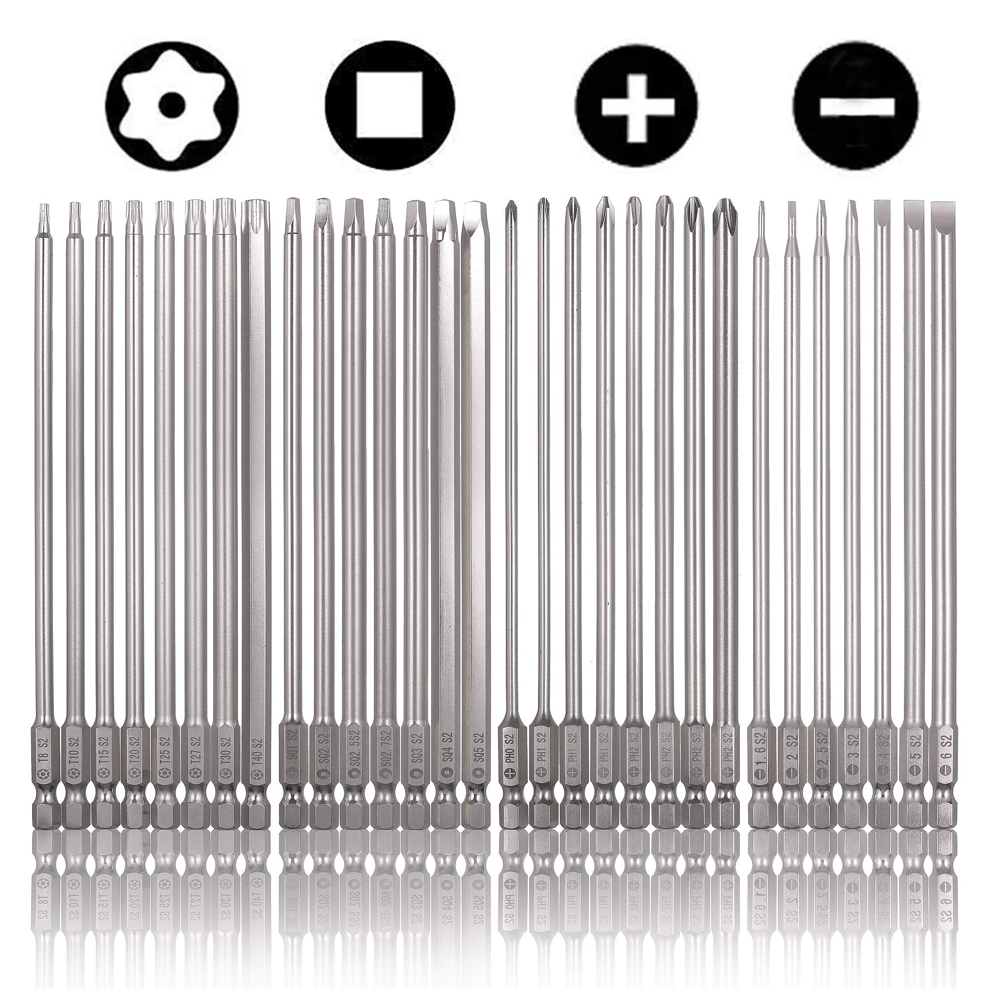Rocaris 30-pack magnetic bits set overview for versatile DIY tasks