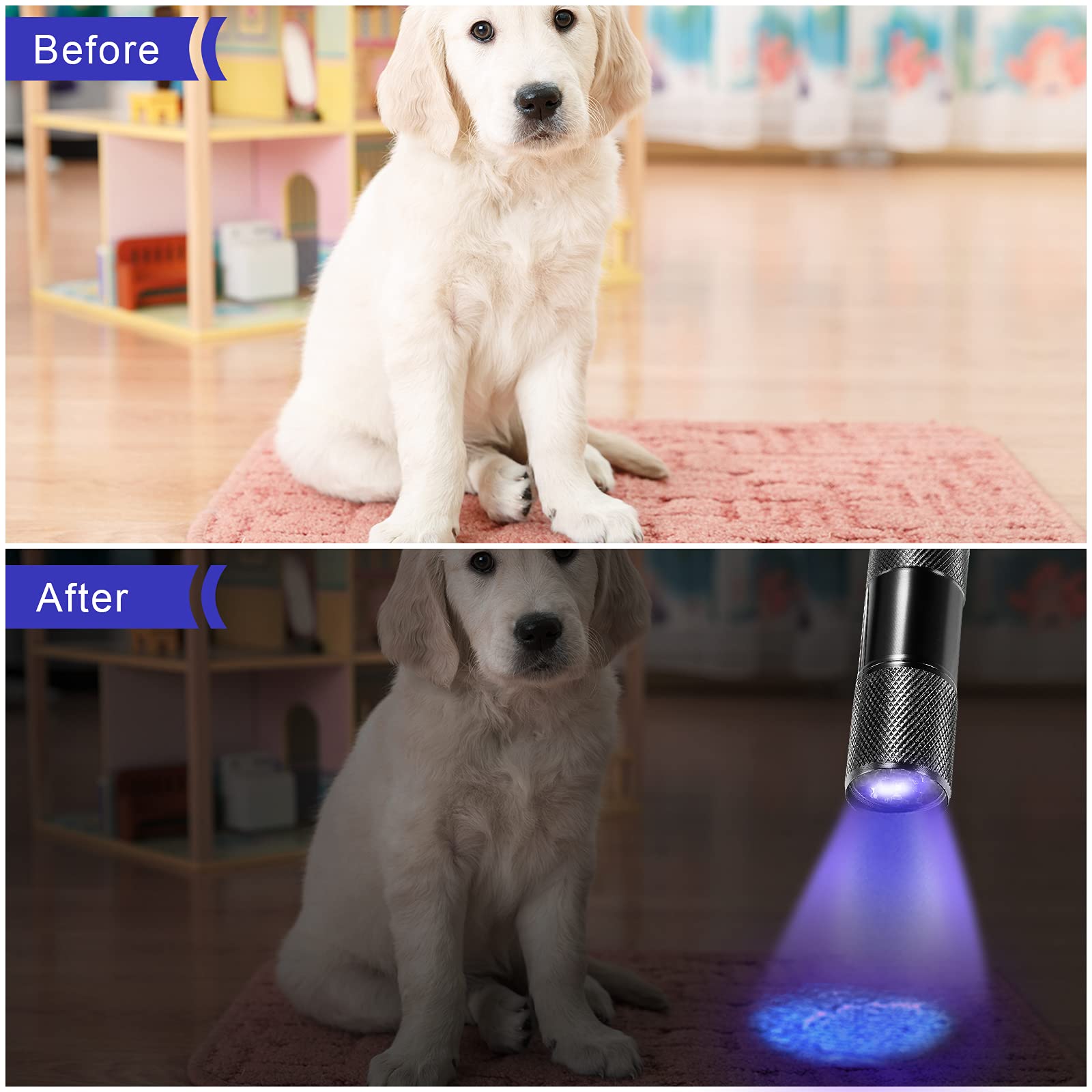 ROCEEI handheld UV torch helps authenticate items and spot issues.