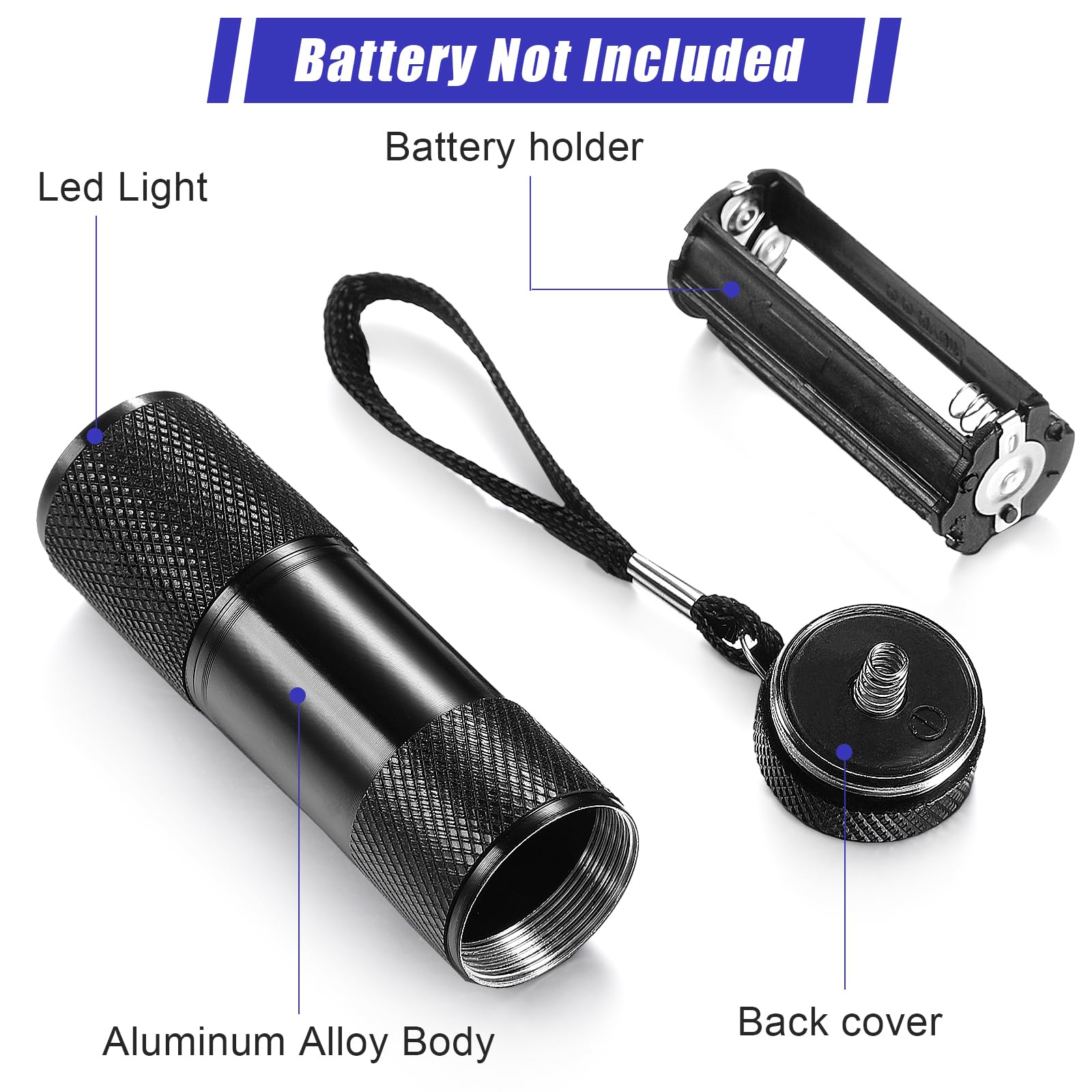 ROCEEI mini blacklight helps inspect rooms for scorpions and leaks.
