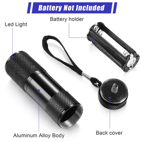 ROCEEI mini blacklight helps inspect rooms for scorpions and leaks.