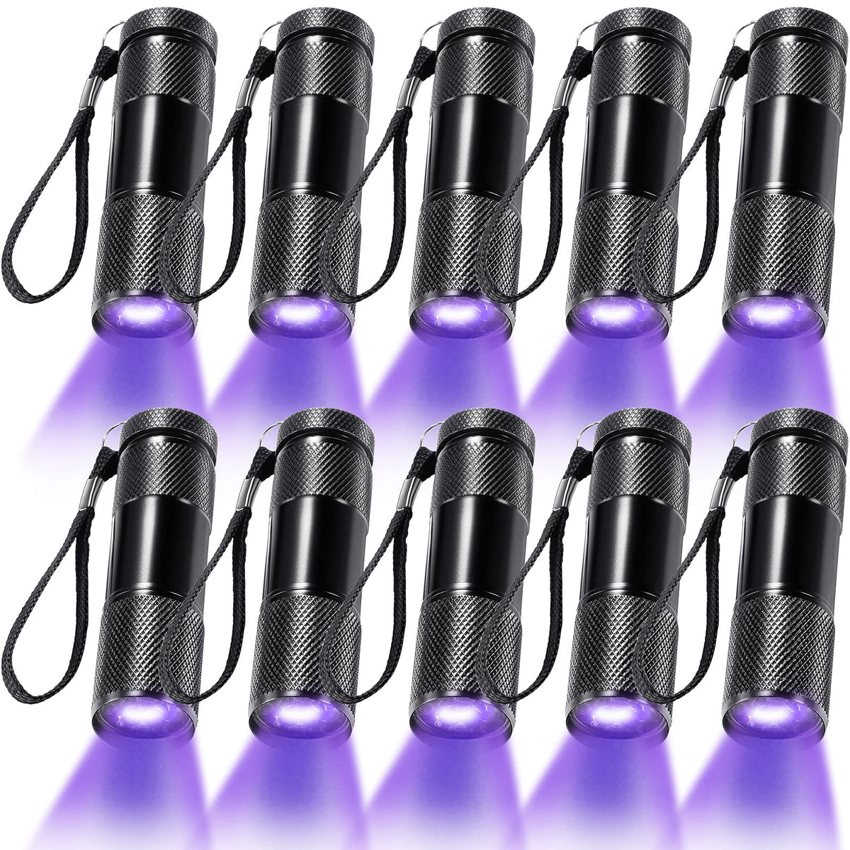ROCEEI UV flashlight detects pet stains with purple light for quick cleaning.