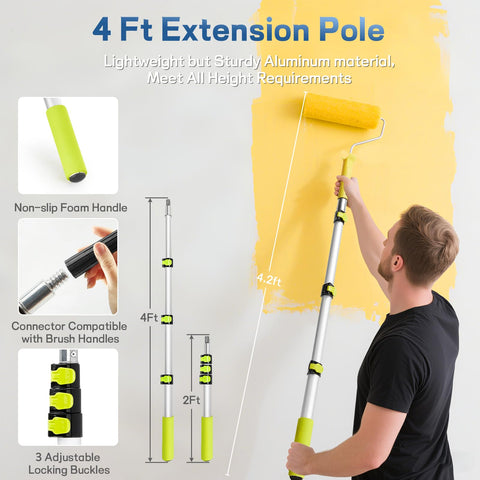 Rocfinity 4in microfiber roller for precise detailing with no streaks