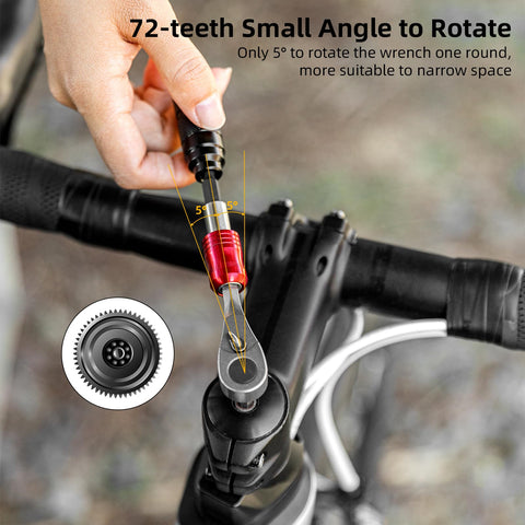 RockBros detachable design enables access in tight spaces.