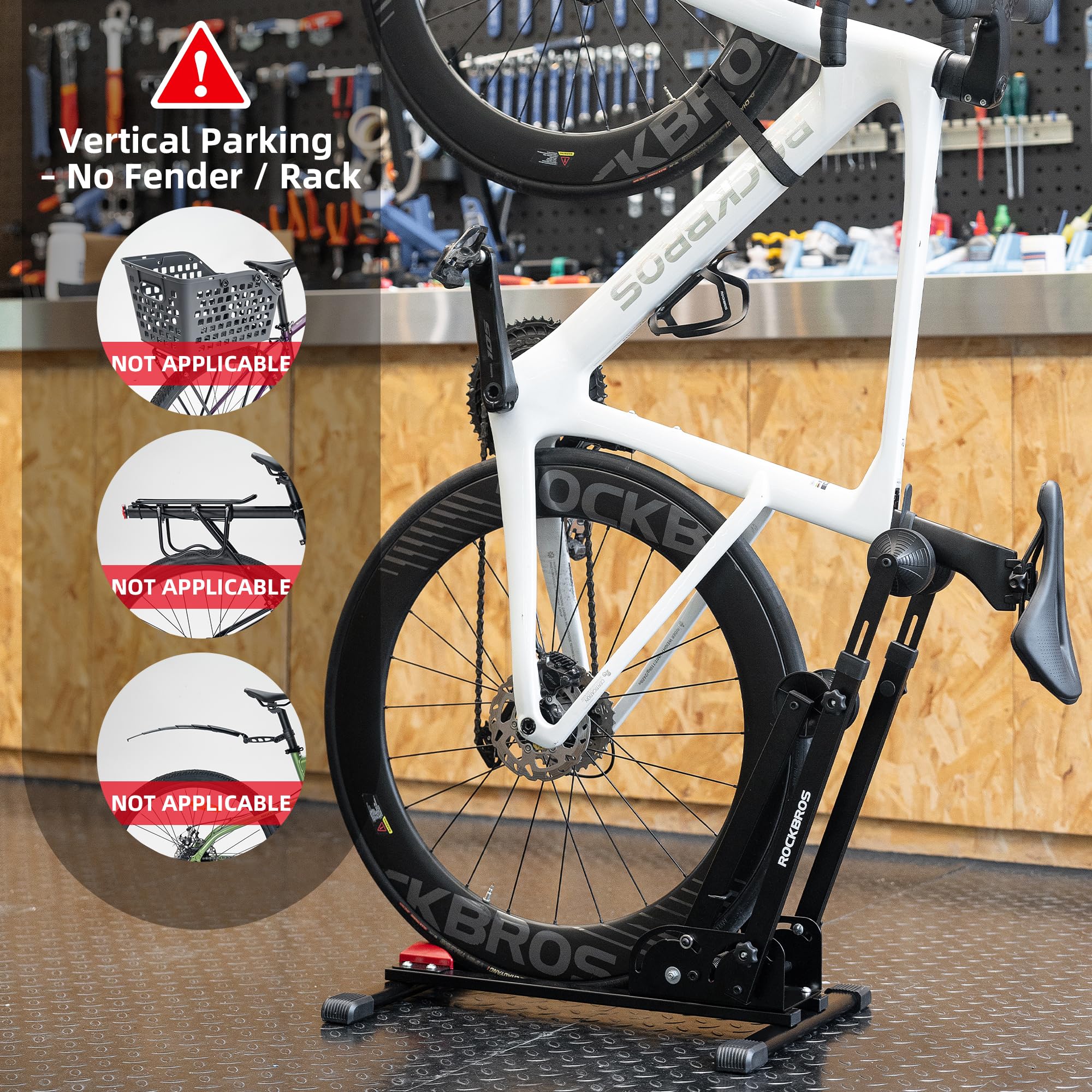 ROCKBROS spring-assisted folding simplifies folding and unfolding.