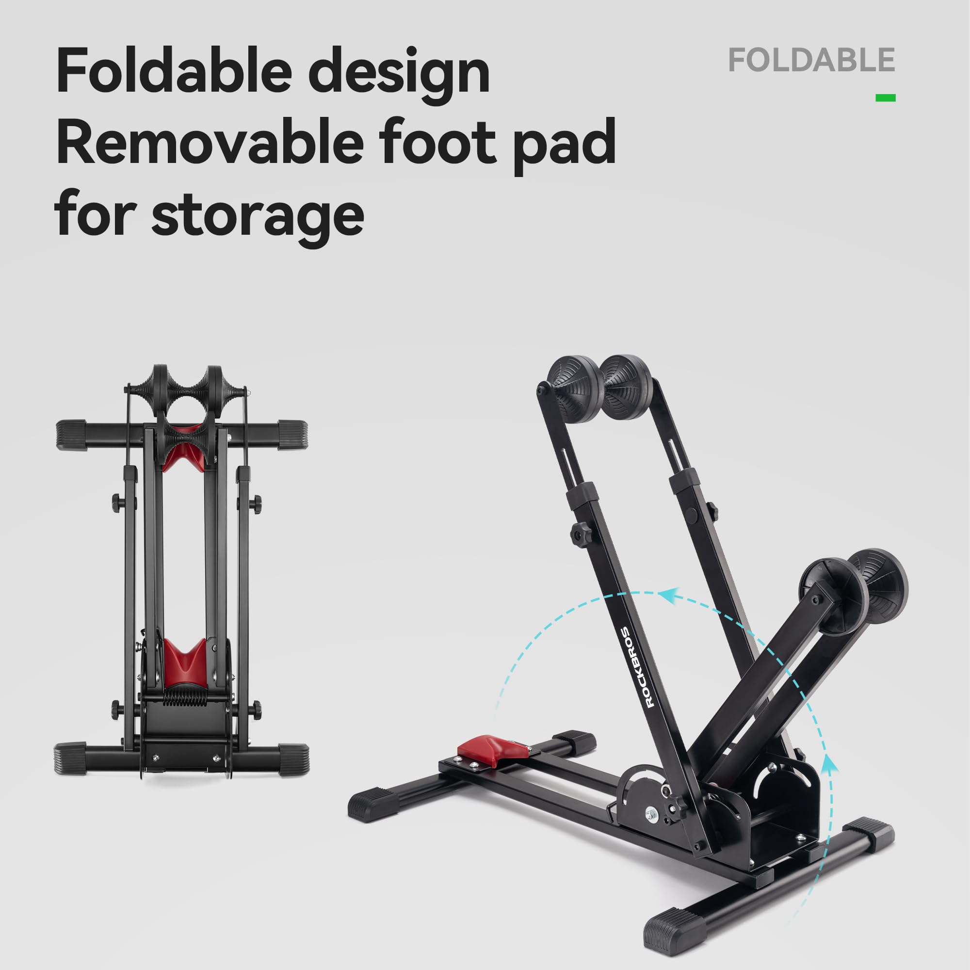 ROCKBROS compatibility fits 24–27.5 inch wheels and 2.4 inch tires.