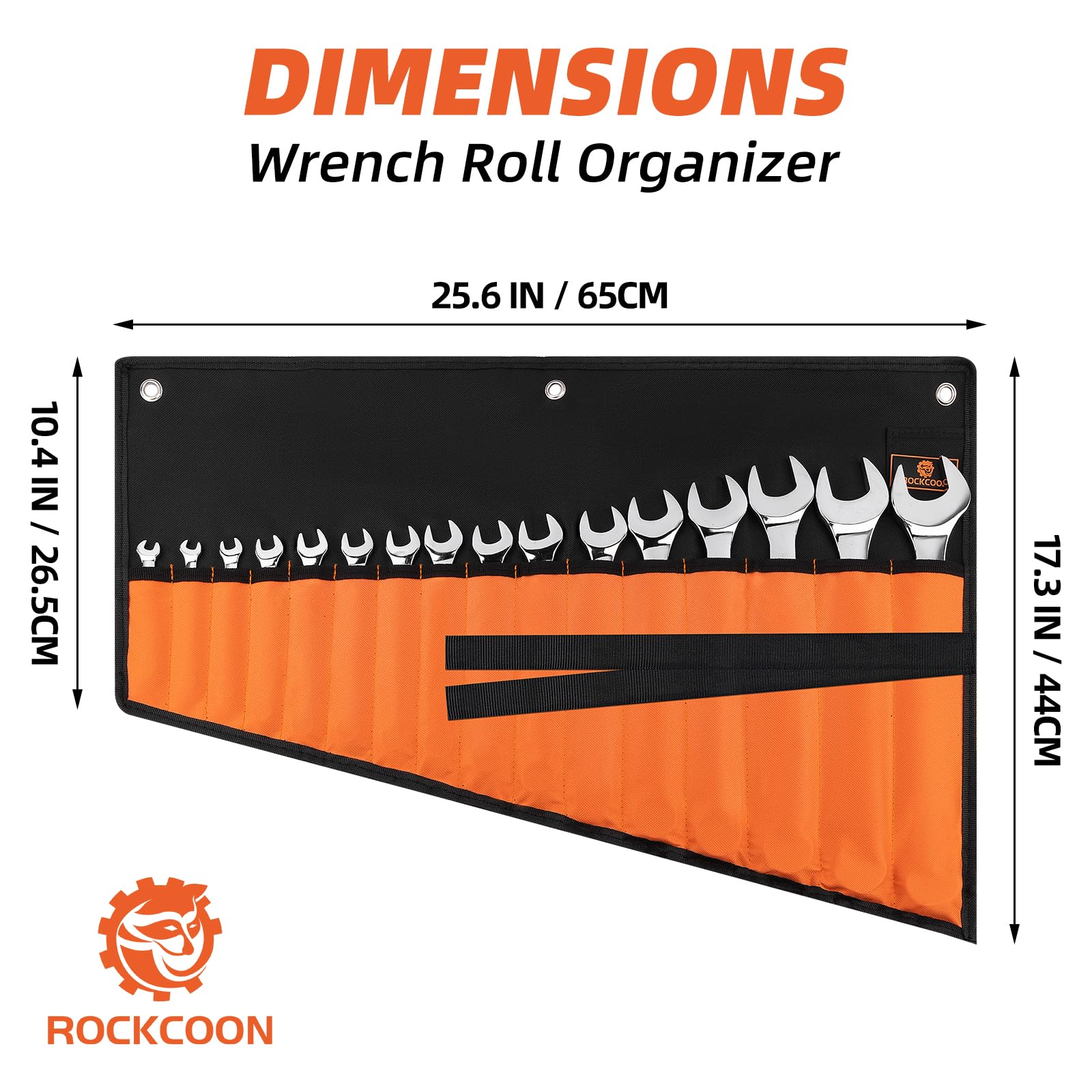 ROCKCOON tool roll showcasing premium stitching and craftsmanship