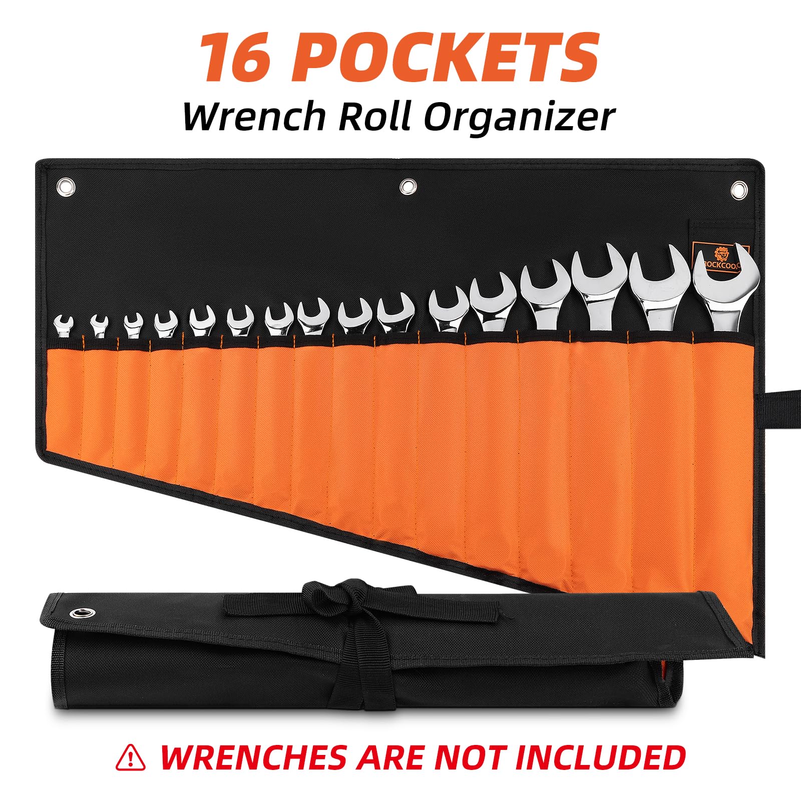 ROCKCOON wrench roll made of waterproof 600D Oxford fabric for outdoor use