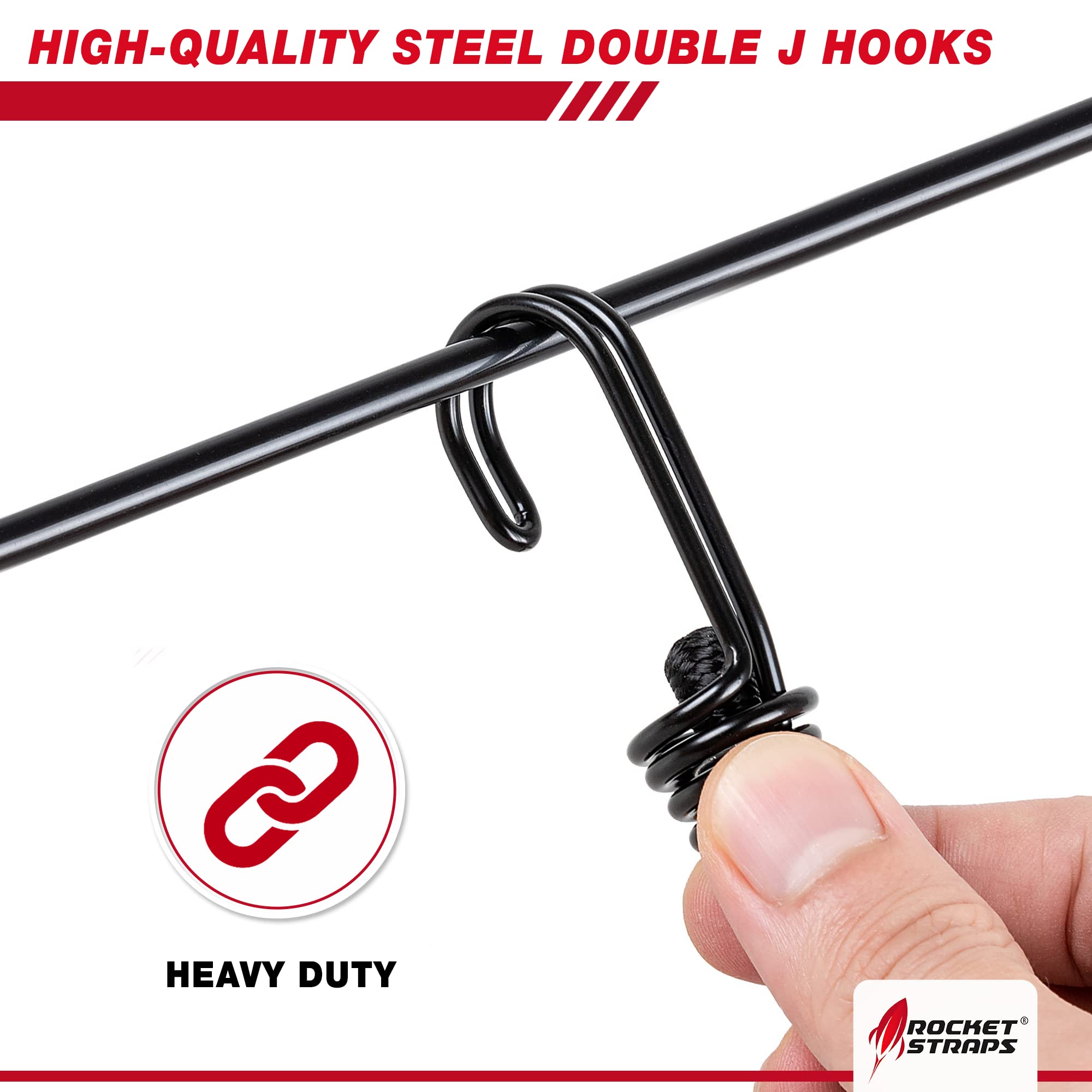 Rocket Straps Heavy-Duty Bungee Cord 48in for secure DIY projects.