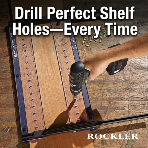 Rockler acrylic template rails provide durable guiding surfaces during setup.