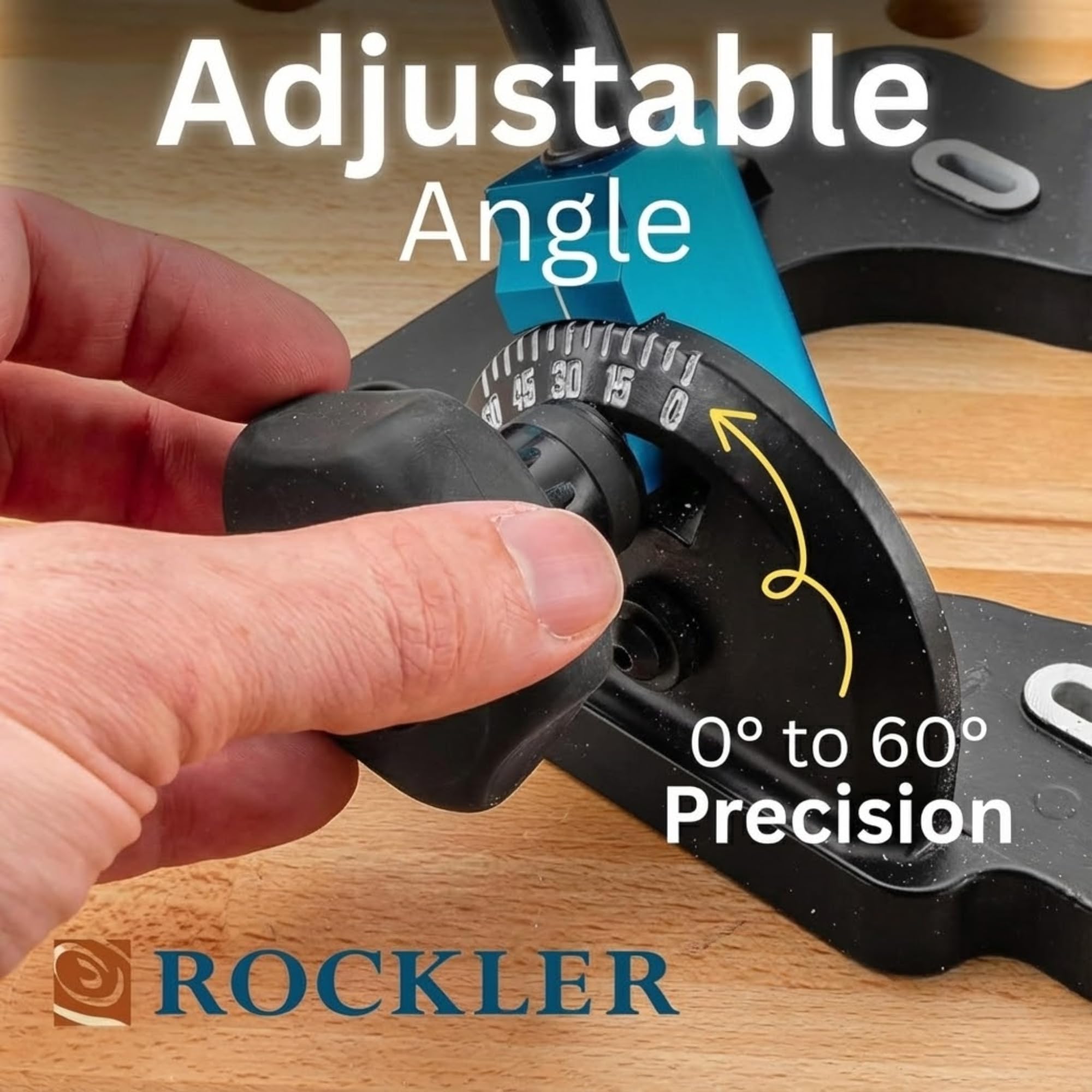 Rockler Drill Guide V-notches assist centering holes in dowels