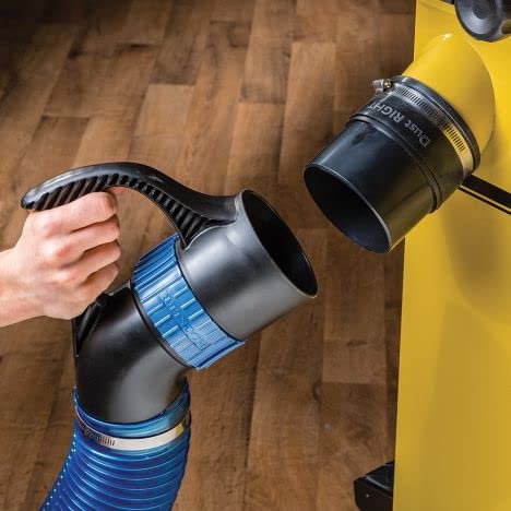 Rockler Dust Right 4-Inch Port Pack 2 on a tool enables portable dust collection.