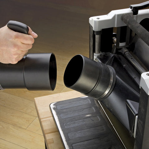 Rockler Dust Right 4-Inch Port Pack 2 side view highlights adjustable fit and durable ABS plastic.