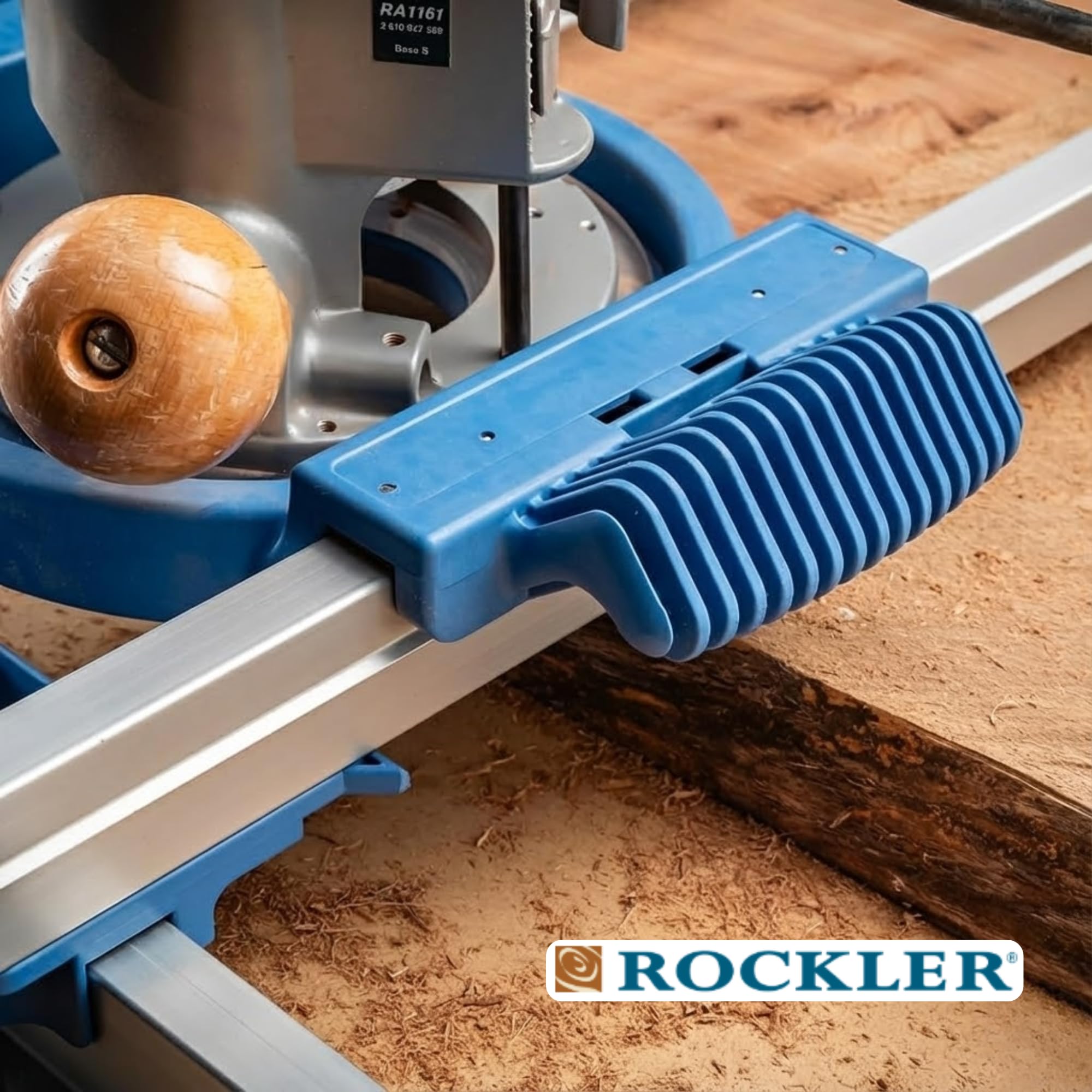 Rockler end-cap assembly shots show durable, precision-ready components included