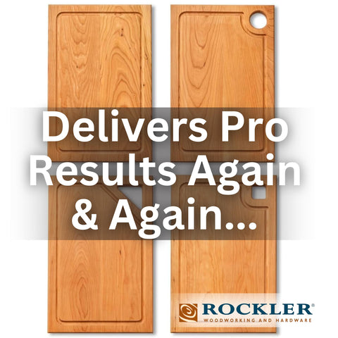 Rockler handle guides demonstrate grooves around various handle shapes