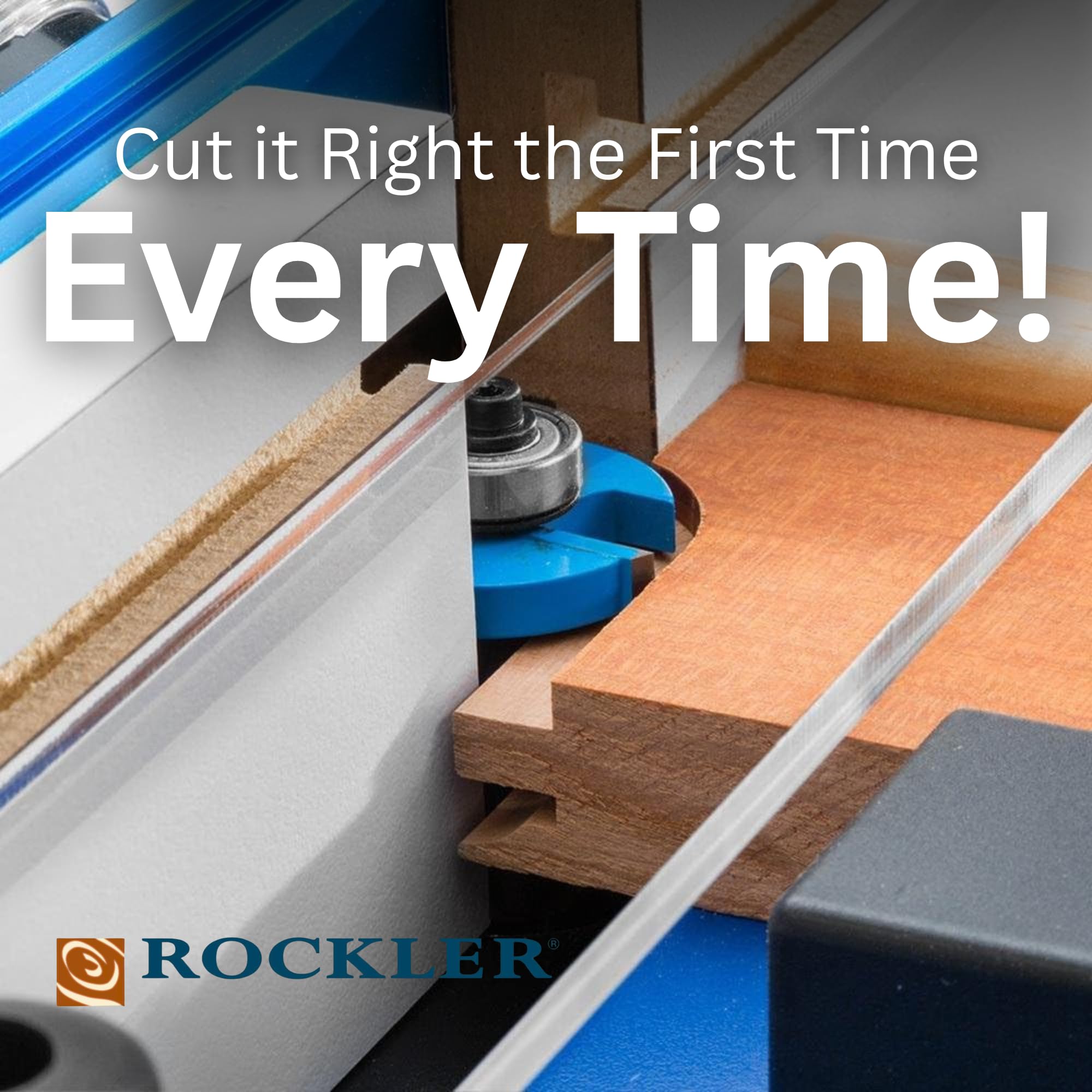 Rockler rail coping sled fence with adjustable features for precise setup.