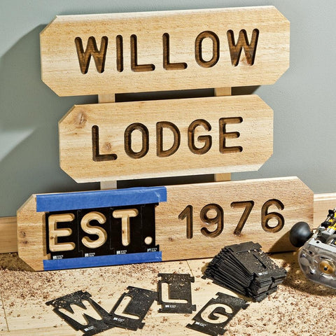 Rockler interlocking design aiding accurate sign layouts