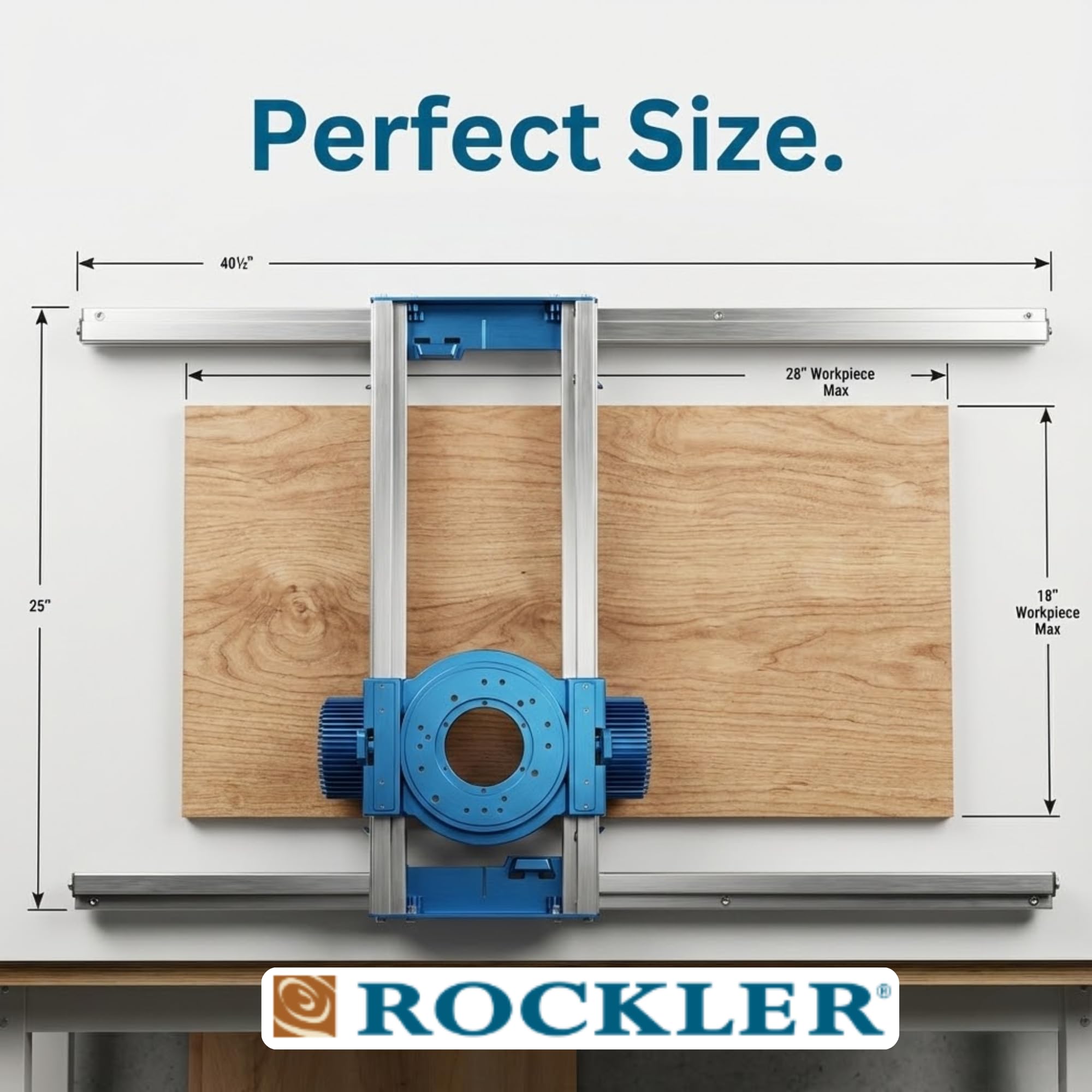 Rockler safety catches featured on the carriage for secure operation