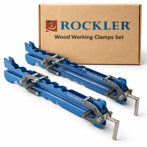 ROCKLER Mini clamps suit cutting boards and small panel projects.