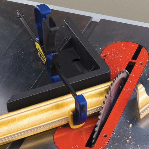 Rockler sled allows easy drilling to add extended fences and stops