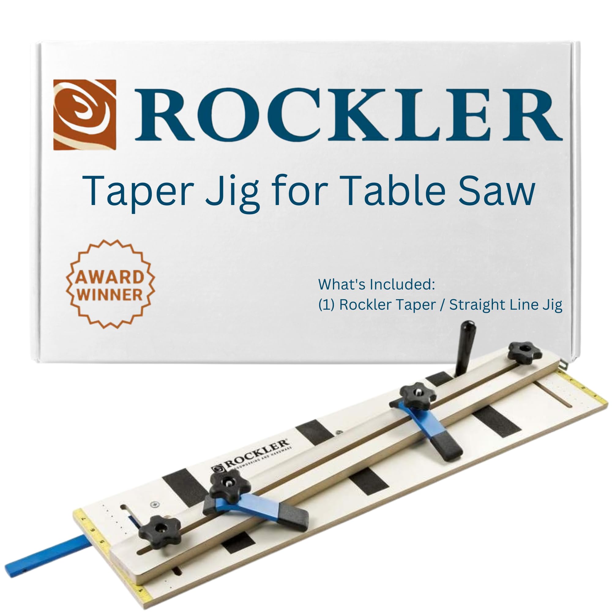 Rockler taper jig in action delivering precise tapered cuts for chair legs