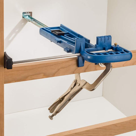 Rockler jig height reference rod enables repeatable mounting depth.