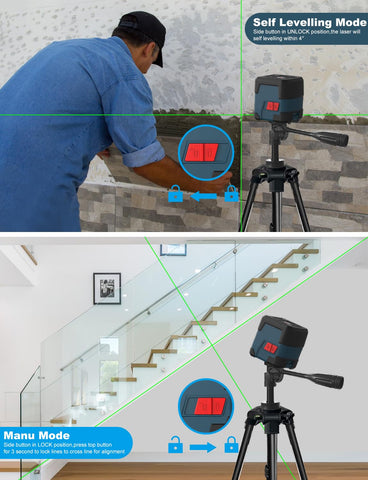 RockSeed laser projects 360-degree lines around the room
