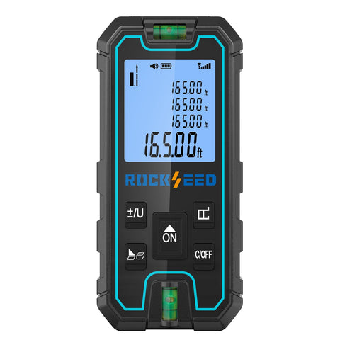 RockSeed Laser Measure front view for fast distance checking on-site