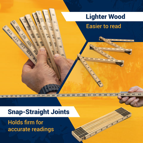 Rocksteel snap straight joints enable quick setup without a flimsy measuring stick.