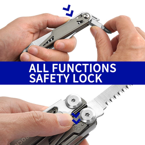 ROCKTOL spring-action scissors in tool set for precise trimming on-site