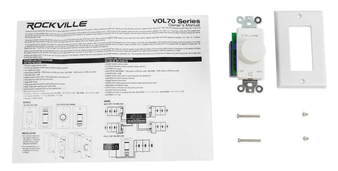 Rockville VOL70100 70V compatibility for multi-zone audio