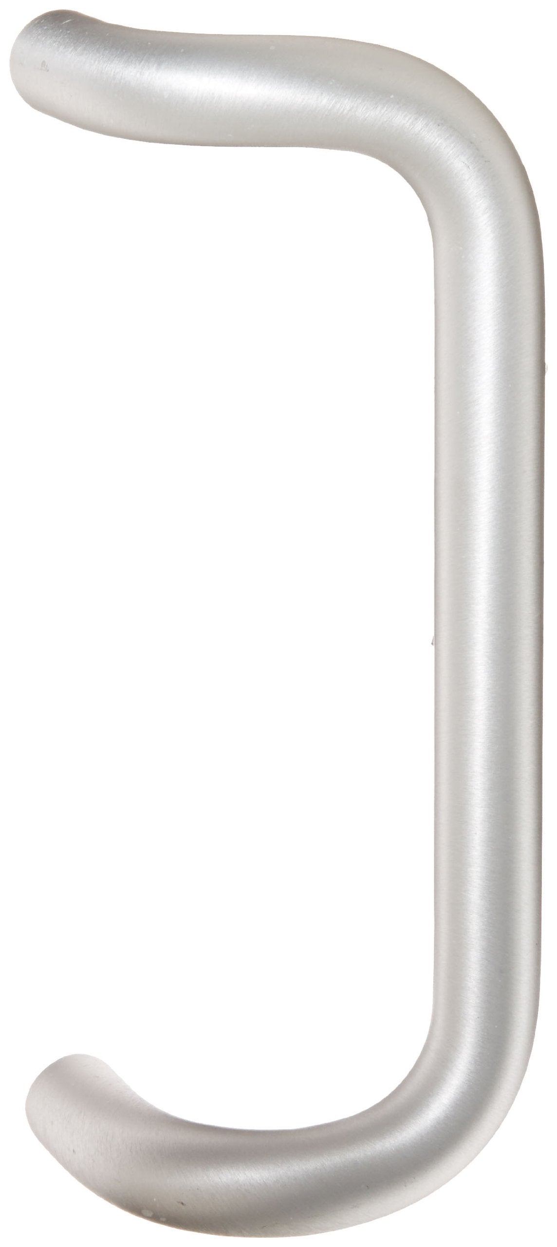 Rockwood BF157.28 aluminum 90-degree offset door pull with through-bolt mounting for ADA-friendly installation