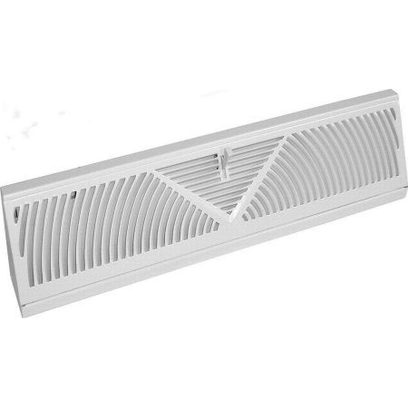 Rocky Mountain Goods baseboard register with RoundFlow design for enhanced airflow along walls.