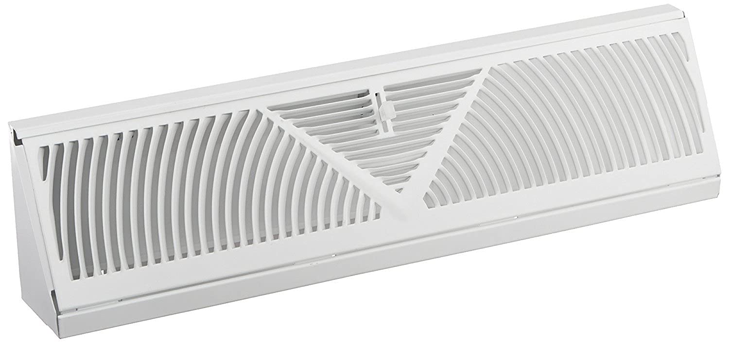 Rocky Mountain Goods baseboard register vent with RoundFlow design for enhanced airflow and easy cleaning