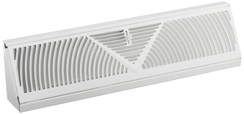Rocky Mountain Goods baseboard register vent with RoundFlow design for enhanced airflow and easy cleaning
