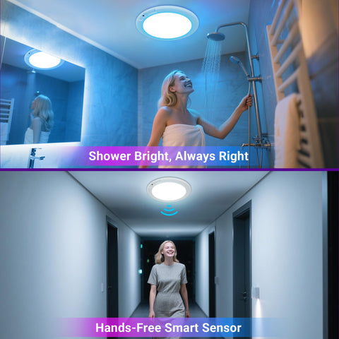 Rodalims magnetic mount keeps the ceiling light secure on metal surfaces.