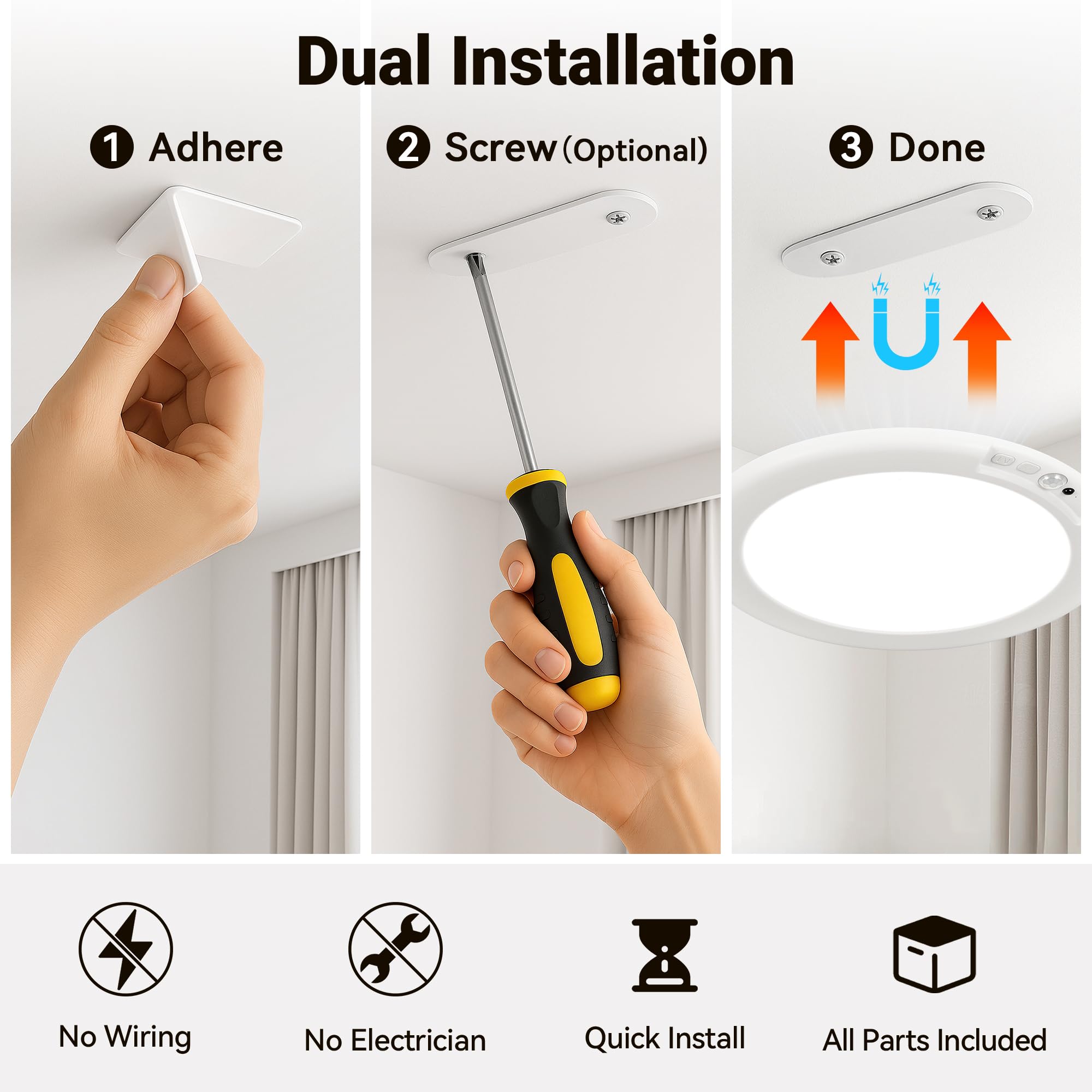 Rodalims versatile light suitable for kitchen, bathroom, bedroom, or hallway.