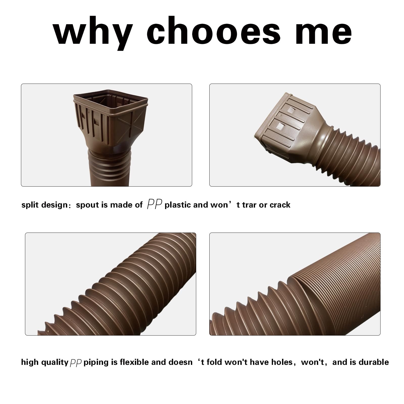 Rodnsurw split-design allows easy bending to fit complex gutters