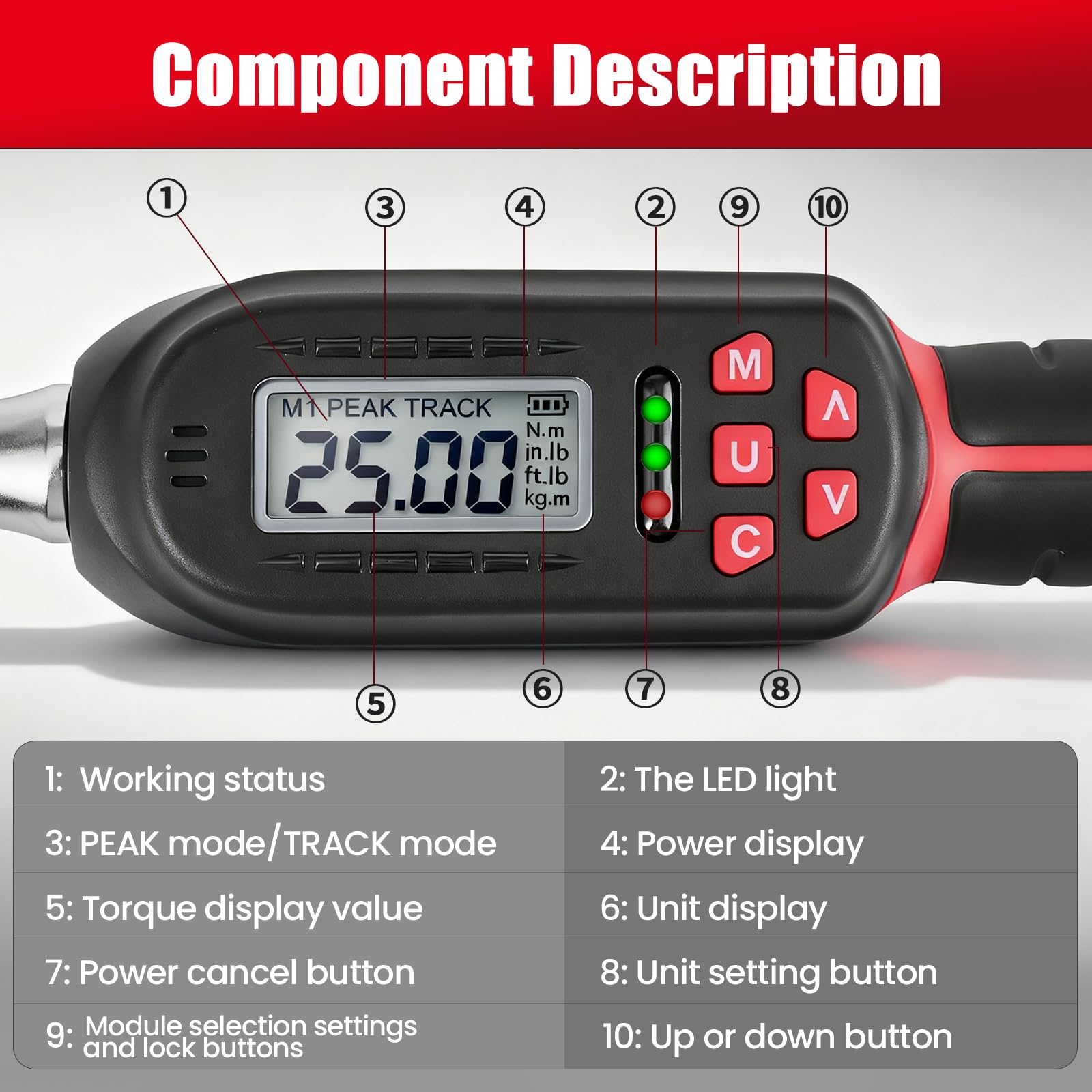 Rogvoc torque wrench in real-time track mode for monitoring tightening progress