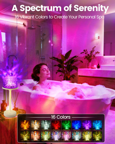 Rohociky rechargeable shower light ready for cordless installation and quick top-ups
